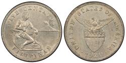 World Coins - PHILIPPINES U.S. Administration 1920 5 Centavos AU/UNC