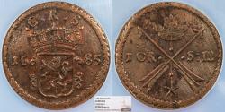 World Coins - SWEDEN Carl XI 1685 Ore NGC AU