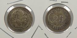 World Coins - DENMARK: 1905 25 Ore
