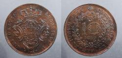 World Coins - AZORES: 1865 10 Reis