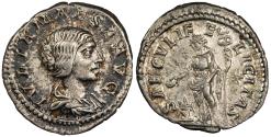 Ancient Coins - Julia Maesa, Grandmother of Elagabalus 218-223 A.D. Denarius Rome mint Good VF