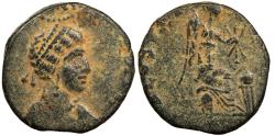 Ancient Coins - Eudoxia, wife of Arcadius 395-404 A.D. AE3 Uncertain mint (Antioch?) VF