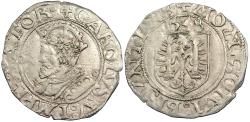 World Coins - FRANCE Besançon Charles V, as Holy Roman Emperor 1530-1556 Blanc (1/2 Karolus) 1548 EF