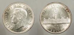 World Coins - CANADA: 1939 George VI Dollar