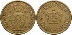 World Coins - DENMARK 1931 1 Krone