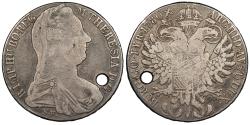 World Coins - AUSTRIA Maria Theresa 1780-S.F. (ca. 1815-1828) Restrike Thaler Fine