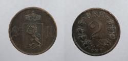 World Coins - NORWAY: 1884 2 Ore
