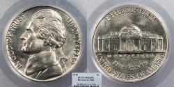 Us Coins - 1939 Jefferson 5 Cents (Nickel) Reverse of 1940 PCGS MS-66 FS