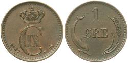 World Coins - DENMARK 1882 1 Ore