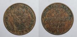World Coins - GERMAN STATES: Schwarzburg-Sondershausen 1858-A 3 Pfennige
