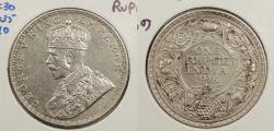 World Coins - INDIA: 1914(b) George V Rupee
