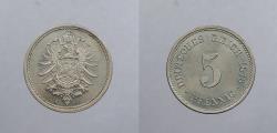 World Coins - GERMANY: Empire 1876-J 5 Pfennig