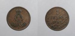 World Coins - GERMAN STATES: Hannover 1862-B Pfennig