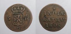 World Coins - NETHERLANDS EAST INDIES: 1808 Duit