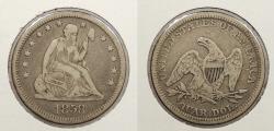 Us Coins - 1858 Seated Liberty 25 Cents (Quarter)