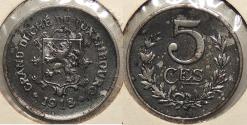 World Coins - LUXEMBOURG 1918 5 Centimes