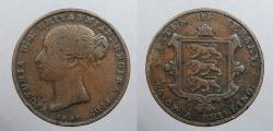 World Coins - JERSEY: 1851 Victoria 1/26 Shilling