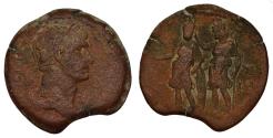 Ancient Coins - Egypt, Alexandria AE drachm AD 108-9 Trajan, Alexandria crowning Roma with laurel wreath, extremely rare !