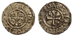 World Coins - France AR denier 987-996 Hugues Capet, as King, Beauvais mint
