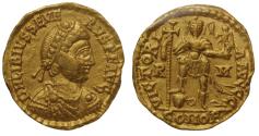 Ancient Coins - Roman Empire, Libius Severus, AV solidus c. AD 461-7 Rome mint, lightweight issue, NGC Ch XF