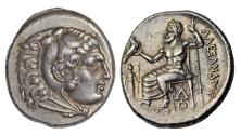 Ancient Coins - Macedon, Alexander III "the Great", AR tetradrachm, Lampsakos c. 328/3 BC