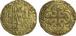 World Coins - France AV écu d'or à la chaise AD 1337-50 Philip VI, 3rd emission