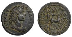Ancient Coins - Phrygia, Hierapolis AE25 c. AD 218-222 time of Elagabalus, Abduction of Persephone