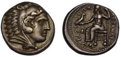 Ancient Coins - Kingdom of Macedon, Alexander III “the Great”, AR tetradrachm c. 323-320 BC, early posthumous issue of Amphipolis