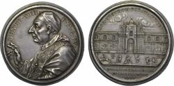 World Coins - Papal States, Rome AR medal 1727, Pope Benedict XIII, by E. Hamerani, San Gallicano Hospital in Travestere