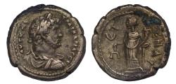 Ancient Coins - Egypt, Alexandria BI tetradrachm AD 124-5 Hadrian, year 10, Dikaiosyne