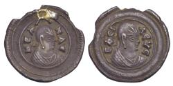Ancient Coins - Ethiopia, Axum gilt AR argyros c. AD 345-380 Ezanas, ex-Altheim-Stiehl collection, published in 1983