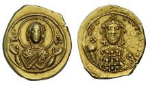 Ancient Coins - Byzantine Empire AV tetarteron nomisma AD 1059-67 Constantine X Ducas, Blessed Virgin Mary/crowned bust, pedigree to 1970