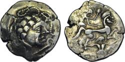 Ancient Coins - Gaul, Namnetes pale AV stater c. 100 - 1 BC hippophore type