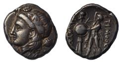 Ancient Coins - Bithynia, Heraclea Pontica AR stater c. 346-337 BC Dionysos and Timotheos, tyrants, Dionysos left/Herakles erecting a trophy