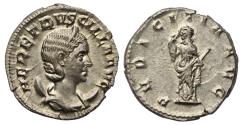 Ancient Coins - Roman Empire AR antoninianus c. AD 250-1 Herennia Etruscilla, wife of Trajan Decius, Pudicita
