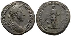 Ancient Coins - Commodus, 177-192. Intact Portrait Struck in high Relief.