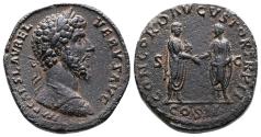 Ancient Coins - Lucius Verus, Rome Mint. with a Dark Brown Patina & an Attractive Portrait of Verus!