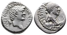 Ancient Coins - Mark Antony and Cleopatra. Excellent Grade of Metal. with a Nice Yellowish, Minting Hues. Very Rare!