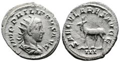 Ancient Coins - Philip II, as Augustus, 247-249. Rome Mint.