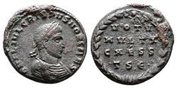 Ancient Coins - Crispus. 317-326 AD. Rare Type. 4 Lines Within Wreath.