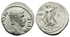 Ancient Coins - With a very attractive portrait of young Augustus.