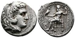 Ancient Coins - Kings of Macedon, Alexander III the 'Great'. AR Tetradrachm. Very Rare with an Inscription on the Obverse!