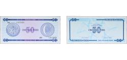 World Coins - Cuba 1985 50 Pesos "C" (Foreign Exchange Certificate-Narrow "C") Paper UNC P FX24