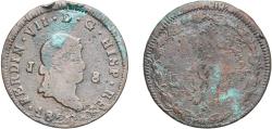World Coins - Spain Kingdom 1820 J 8 Maravedis - Fernando VII (Jubia,2nd portrait) Copper Jubia Mint 8.45g F Cal 1554 Aureo 200