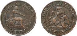 World Coins - Spain Provisional Government 1870 