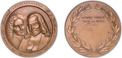 World Coins - France Republic ND Medal - Notariat Français Caisse des Dépôts Bronze 123.93g UNC