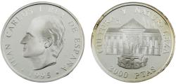 World Coins - Spain Juan Carlos I 1995 M 2000 Pesetas Culture and Nature, Alhambra Palace