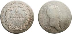 World Coins - Germany Kingdom of Prussia German states 1812 A ⅙ Reichsthaler - Friedrich Wilhelm III Silver (.52083) Berlin Mint (19570380) 5.04g F  AKS 24 Olding FR 110, 116, 122, 125 KM 385 N