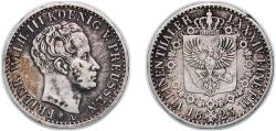 World Coins - Germany Kingdom of Prussia German states 1823 A ⅙ Thaler - Frederick William III Silver (.52083) Berlin Mint (8580000) 5.2g VF AKS 26 Old/Mue 2 185, 199 KM 411 Neum 71, 72 Schr 41