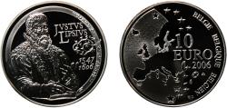 World Coins - Belgium 2006 10 Euros - Albert II (Justus Lipsius) Silver (.925) (50000) 18.75g PF  KM 255 LA BEM-11.7 Schön 224